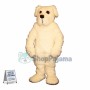Fluffy White Dog Mascot Costume 