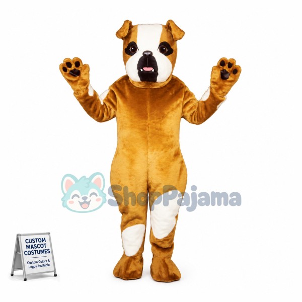 Pug Dog Mascot Costume 