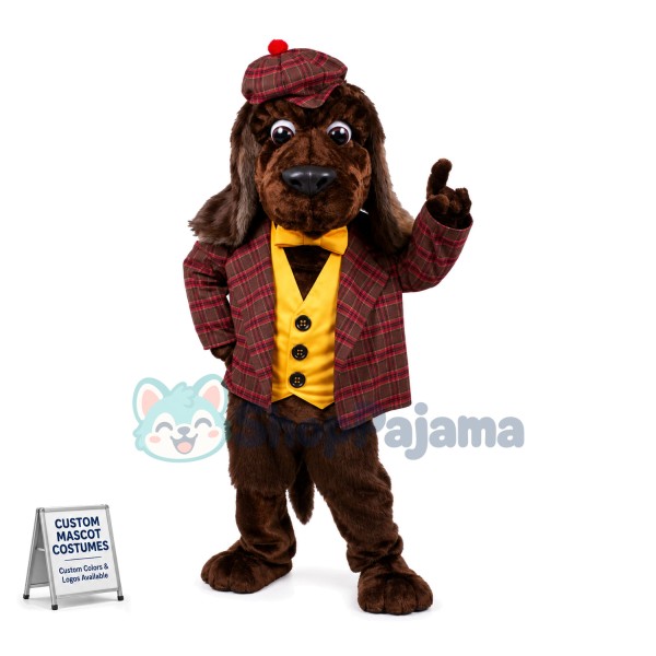 Gentleman Hound Mascot Costume 