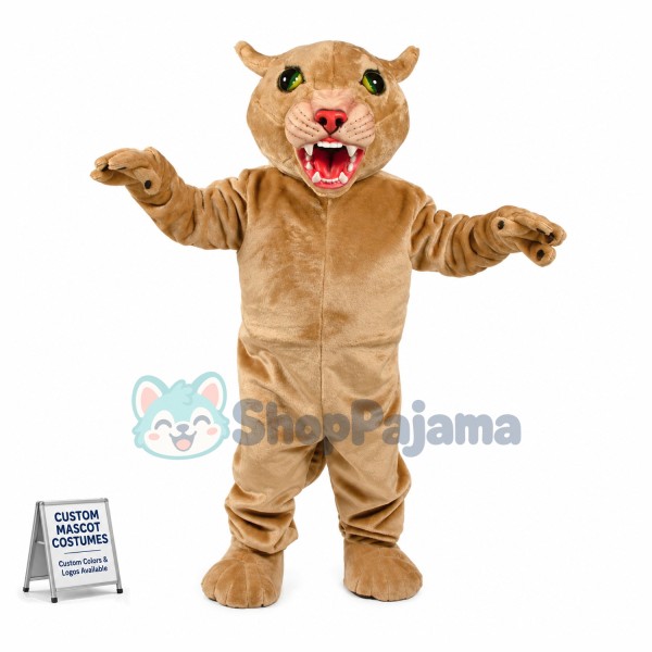 Fierce Cougar Mascot Costume 