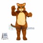 Golden Kitten Mascot Costume 