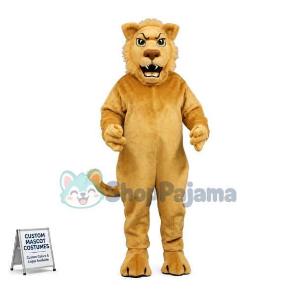 Fierce Young Lion Mascot Costume 