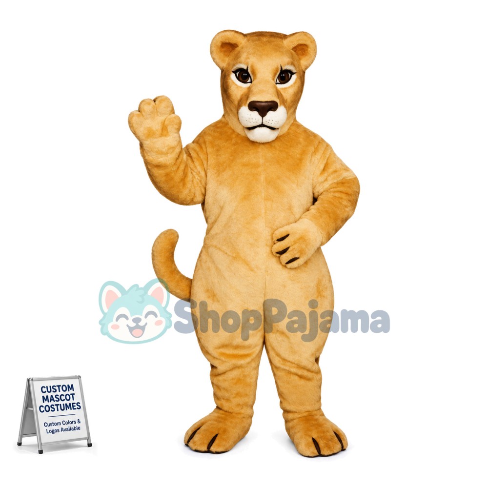 Adult Lioness Mascot Costume 