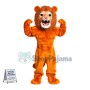 Super Power Orange Lion Mascot Costume 