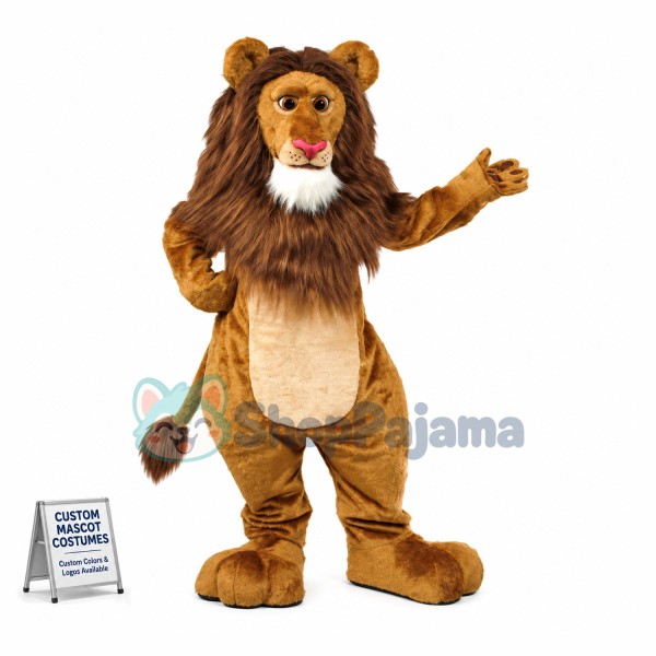 Wally Lion Mascot Costume 