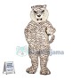 Fierce White Tiger Mascot Costume 