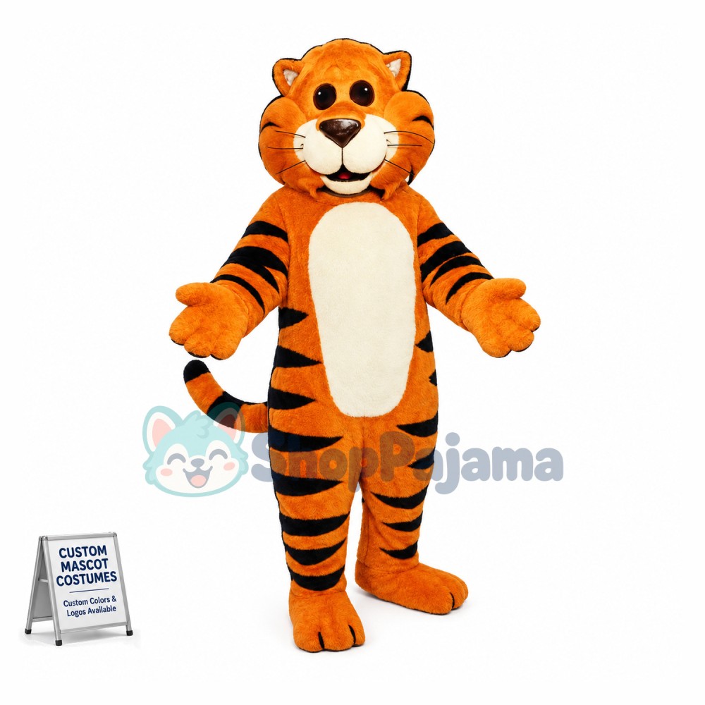 Young Tiger Mascot Costume 