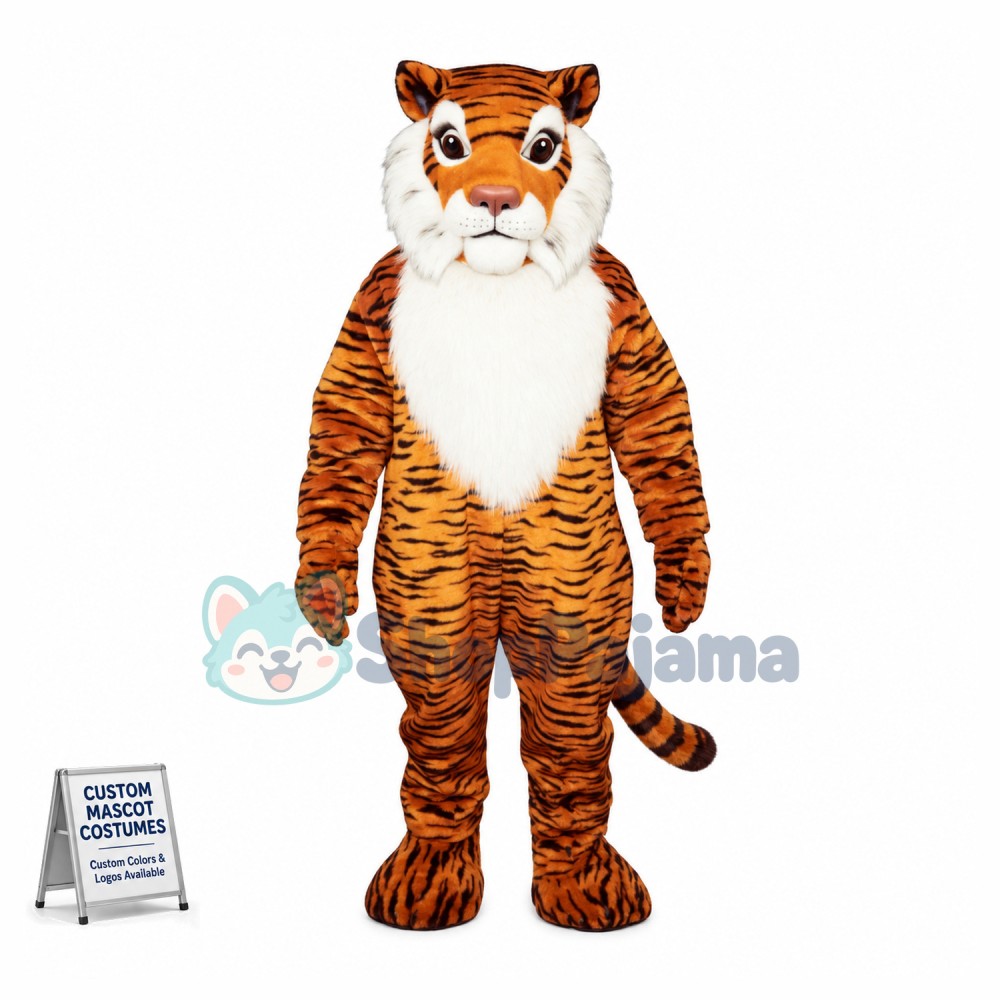 2nd Version Of Adult Tiger Mascot Costume 