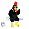 Black Rooster Mascot Costume 