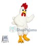 2nd Version Of White Rooster Mascot Costume 