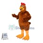 Brown Chicken Mascot Costume 