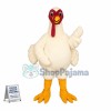White Turkey Mascot Costume