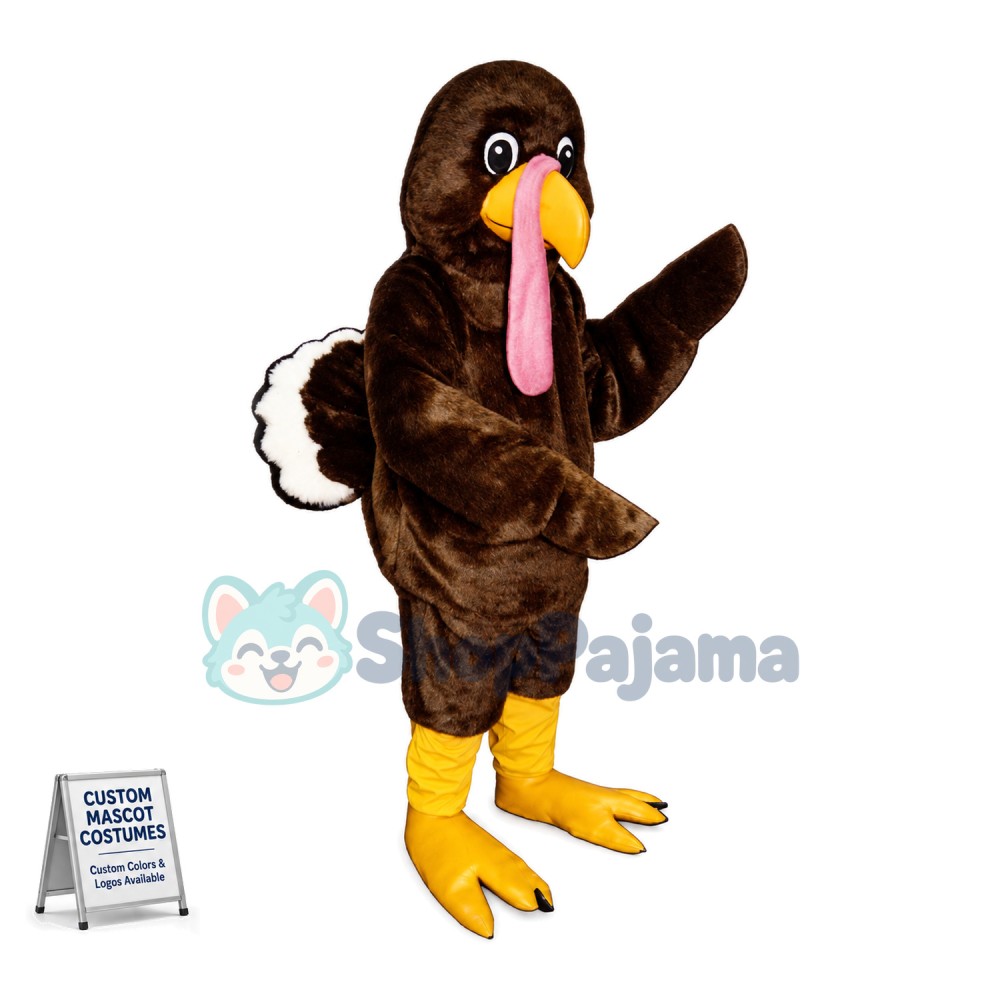 Black Turkey Mascot Costume