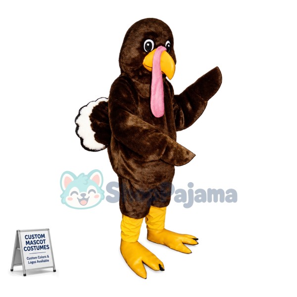 Black Turkey Mascot Costume