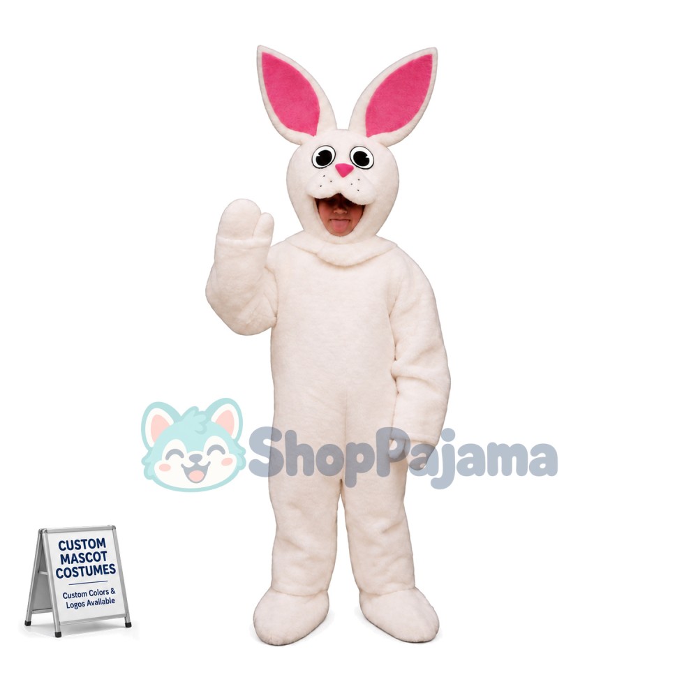 White Rabbit Mascot Costume	
