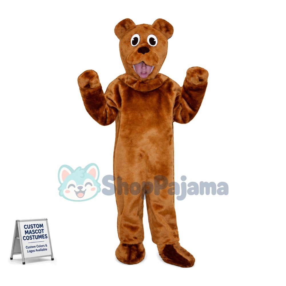 Brown Bear Mascot Costume	