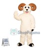 White Ram Animal Mascot Costume	