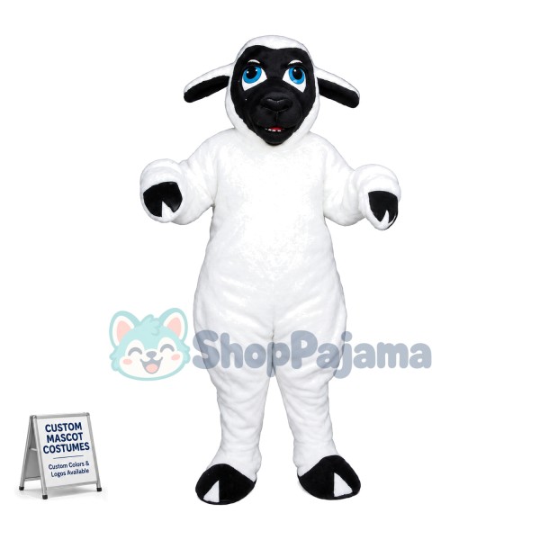 Suffolk Sheep Mascot Costume	