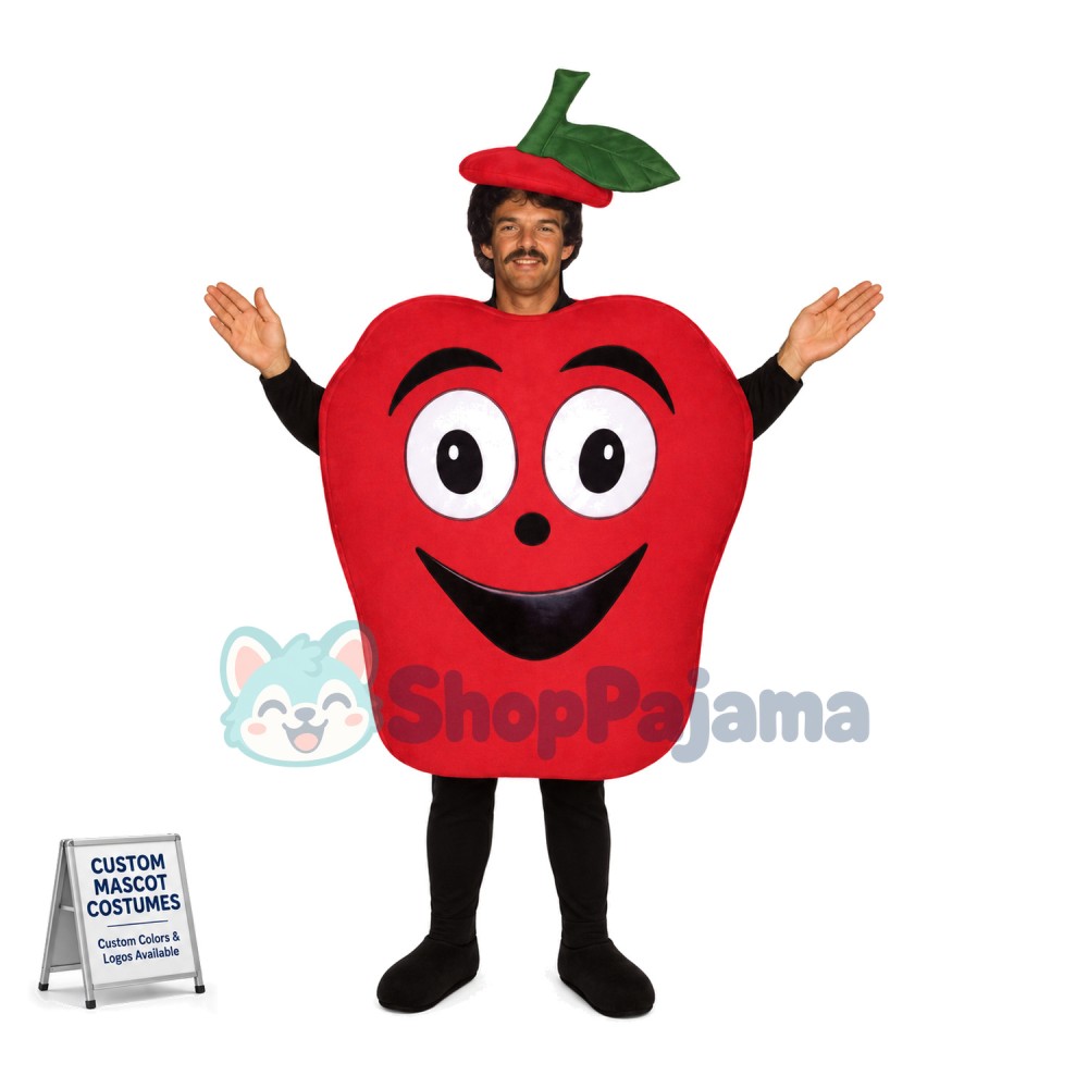 Deluxe Cartoon Red Delicious Apple Lightweight Mascot Costume	