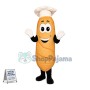 Adult Cartoon Chef French Bread Mascot Costume 