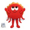 Deluxe Cartoon Crab Mascot Costume For Adult