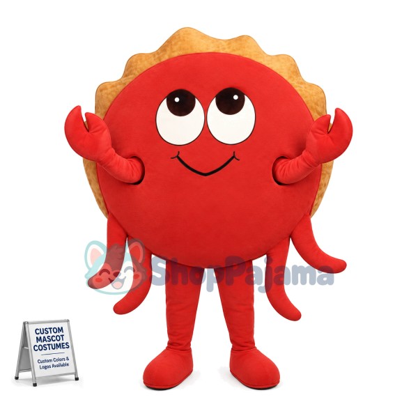 Deluxe Cartoon Crab Mascot Costume For Adult