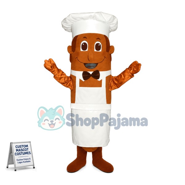 Chef Hot Dog Mascot Costume 