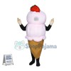 Deluxe Strawberry Ice Cream Double Scoop Mascot Costume 
