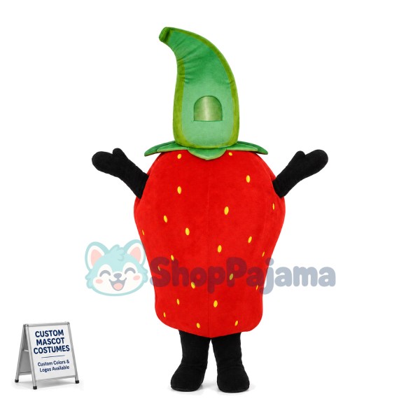 Deluxe Fresh Strawberry Mascot Costume 	