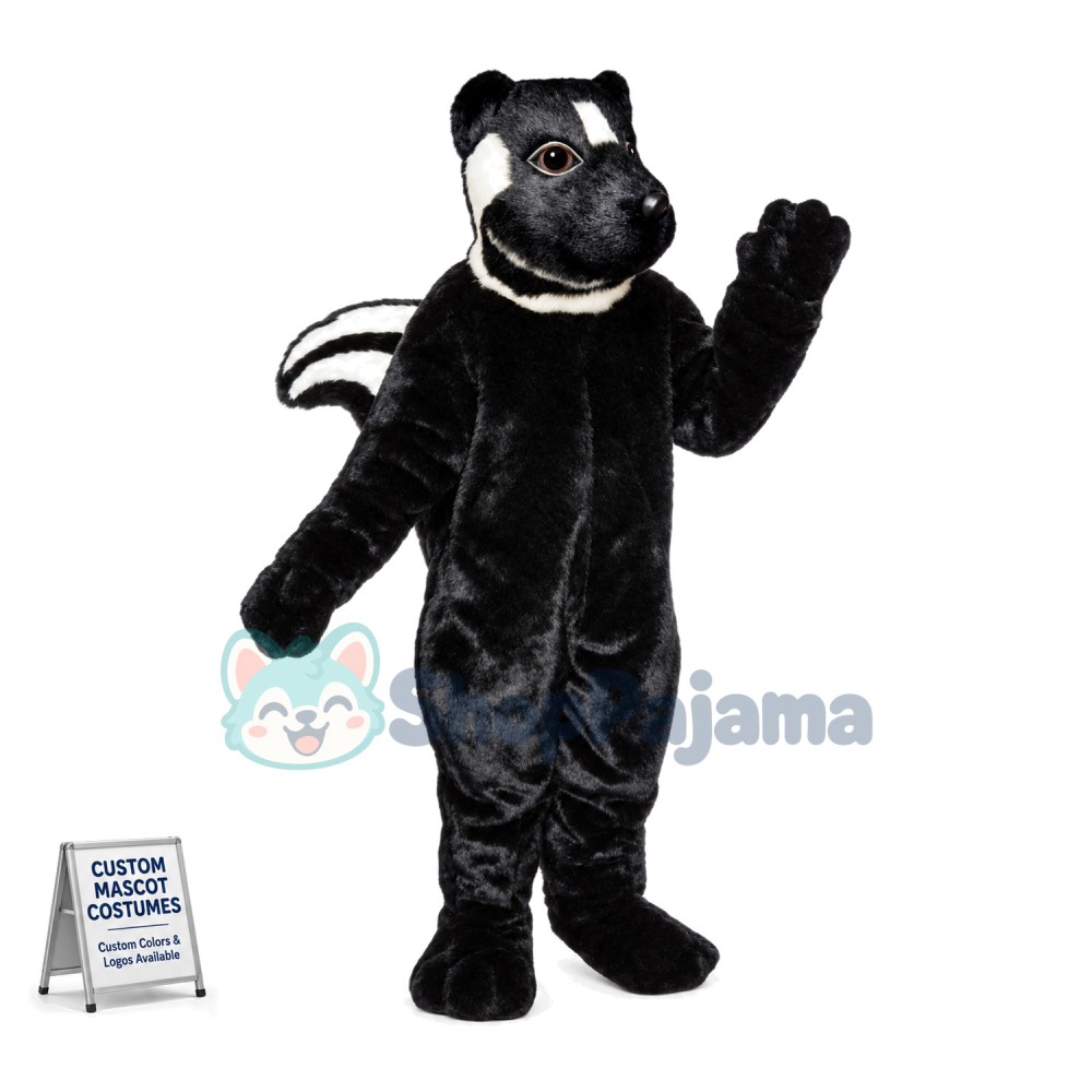 Striped Skunk Mascot Costume	