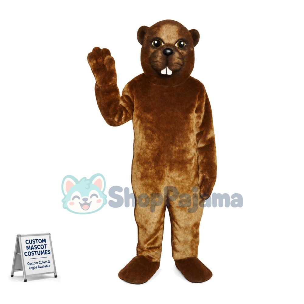 Baby Beaver Mascot Costume	