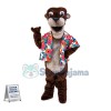 Black Otter Mascot Costume	