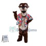 Black Otter Mascot Costume	