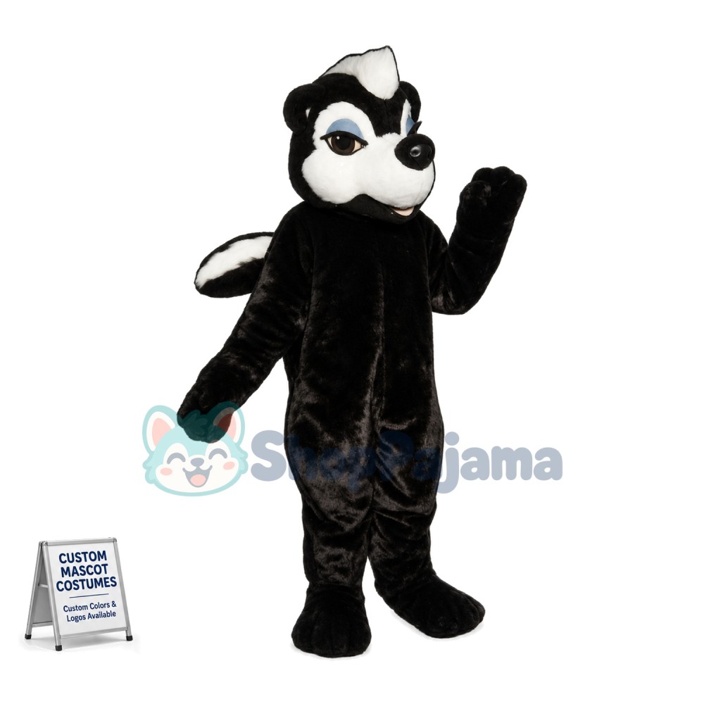 Cartoon Skunk Mascot Costume	