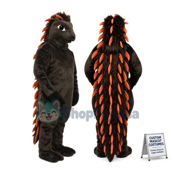 Black Porcupine Mascot Costume	