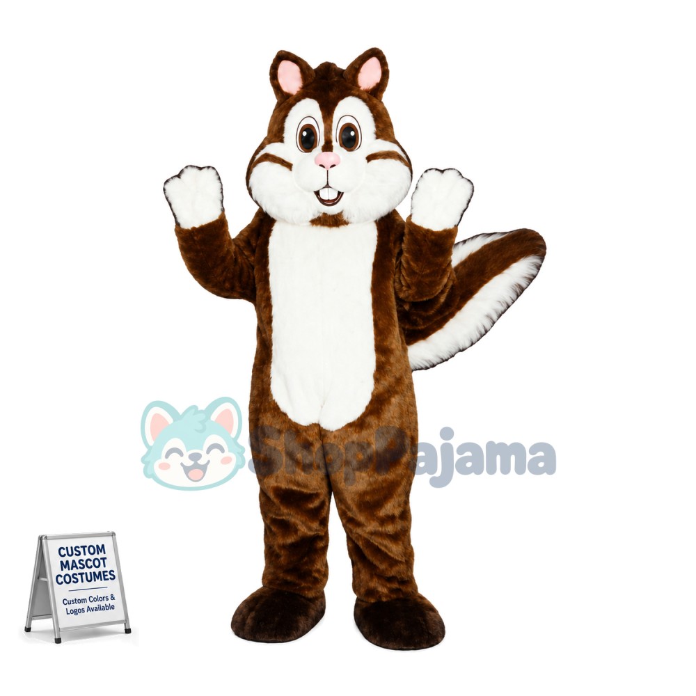 Adorable Squirrel Mascot Costume	