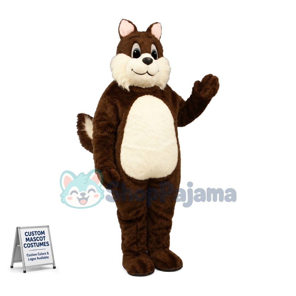 Brown Chipmunk Mascot Costume	