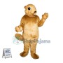 Khaki Squirrel With Teeth Mascot Costume	