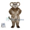 Well-behaved Gray Mouse Mascot Adult Costume	