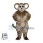 Well-behaved Gray Mouse Mascot Adult Costume	