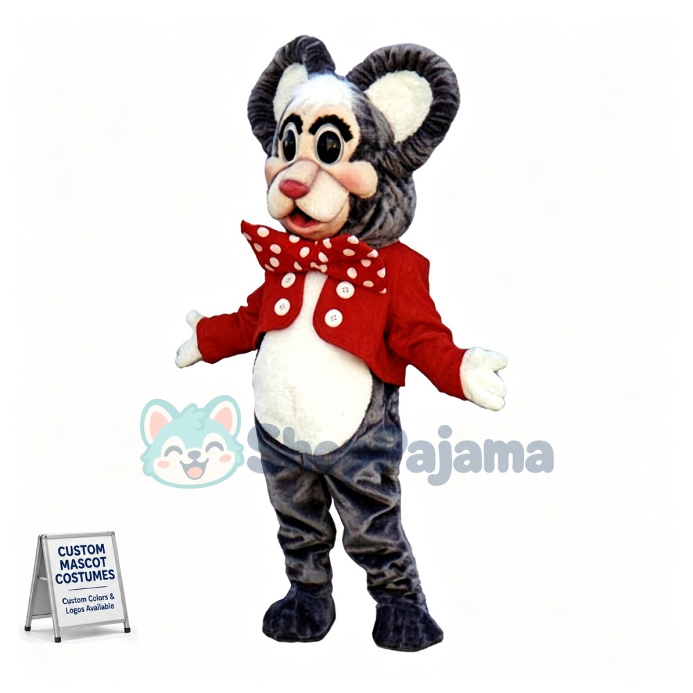 Gentleman Mouse Mascot Costume 