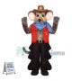 American Cowboy Rat Mascot Costume 
