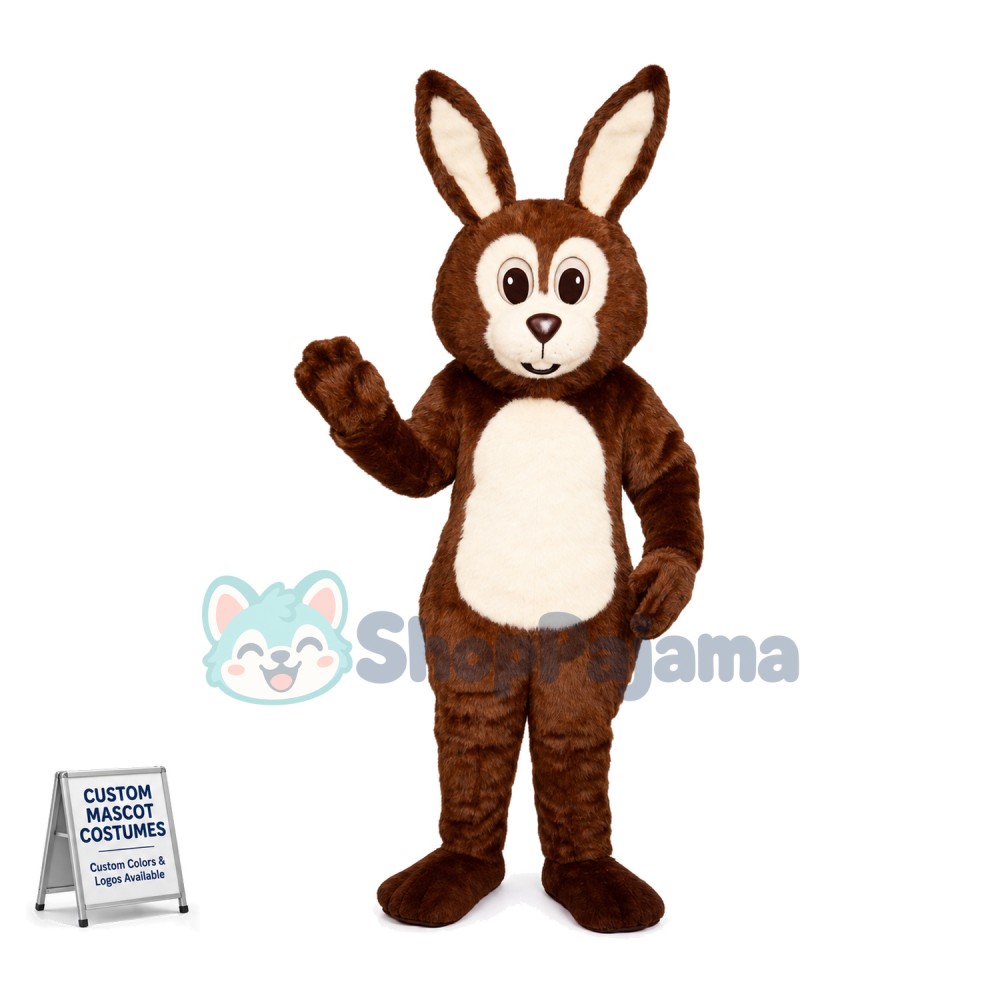 Brown Hare Mascot Costume 