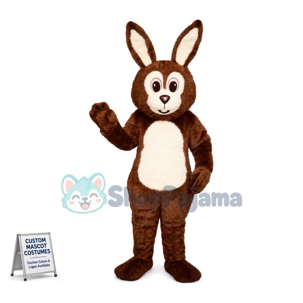 Brown Hare Mascot Costume 