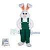 Optimistic White Bunny Mascot Costume Fancy Dress 