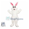 Lively White Bunny Mascot Costume