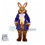 Brown Easter Fancy Bunny Mascot Costume 