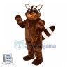 Brown Raccoon Mascot Adult Costume 