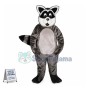Surprised Gray Raccoon Mascot Costume For Adult 