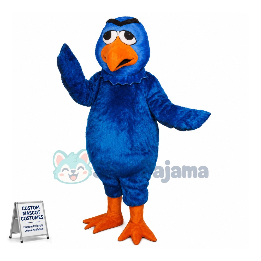 Blue Bird Mascot Costume 
